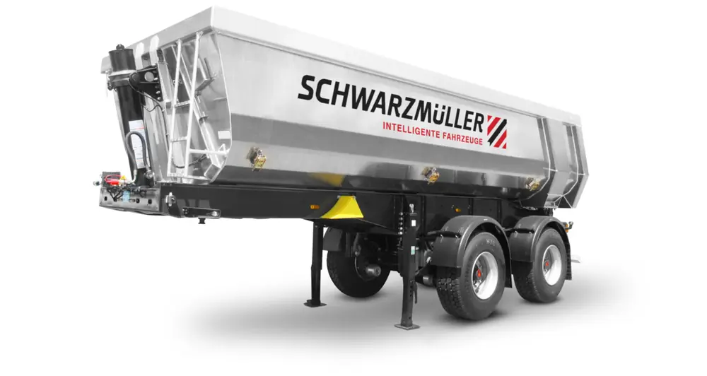 Schwarzmüller 2-axle aluminium segment tipper semitrailer - wheelbase 1,810 mm