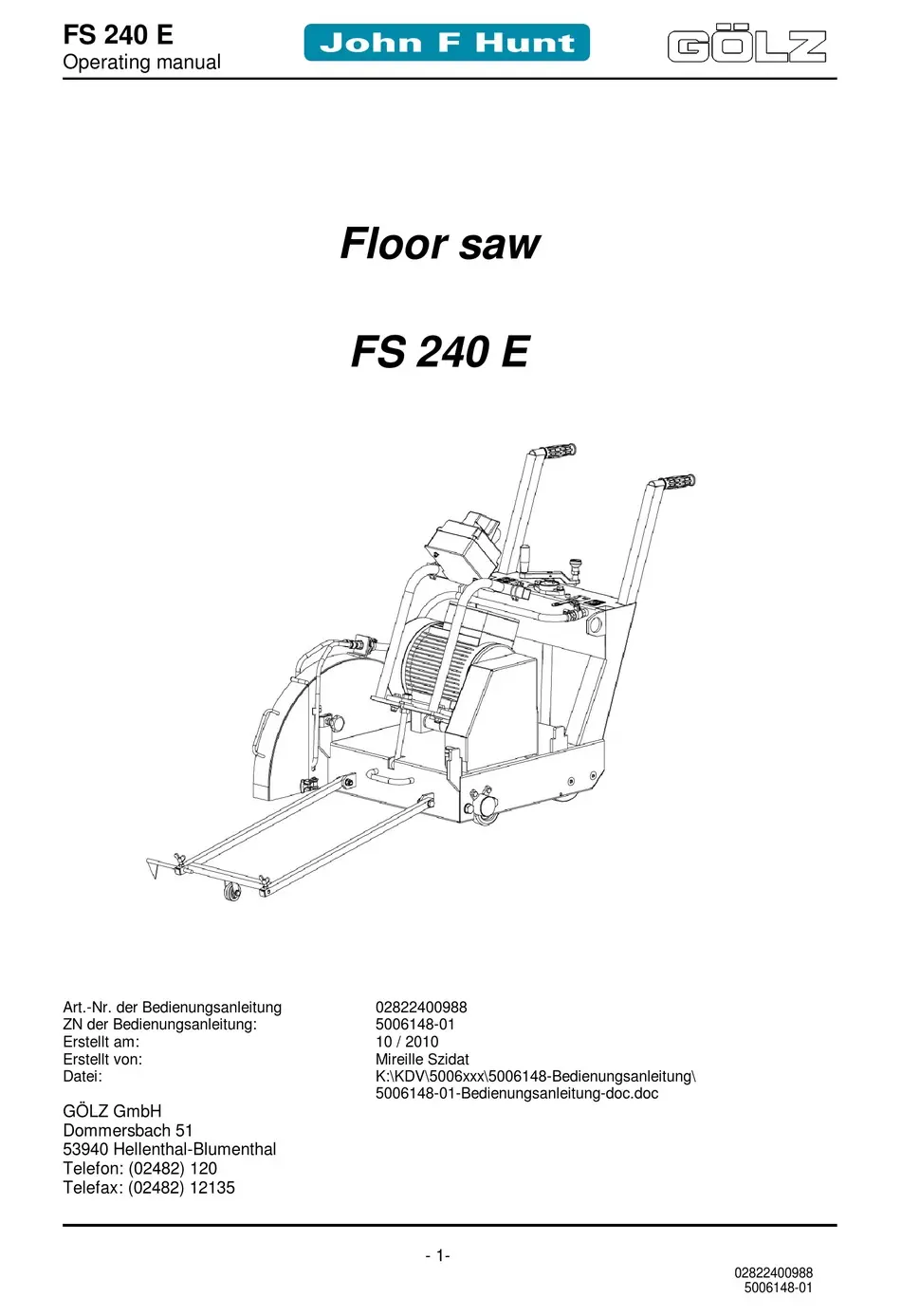 Gölz FS 240 E