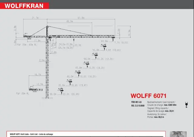 Wolffkran 6071 cross