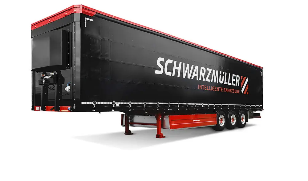 Schwarzmüller 3-axle ultralight sliding tarpaulin platform semitrailer - paper rolls