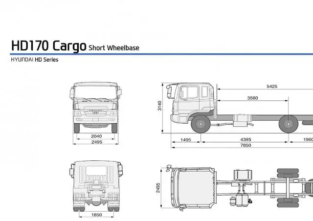 Hyundai Commercial Vehicles HD170 4x2 D6GA2E