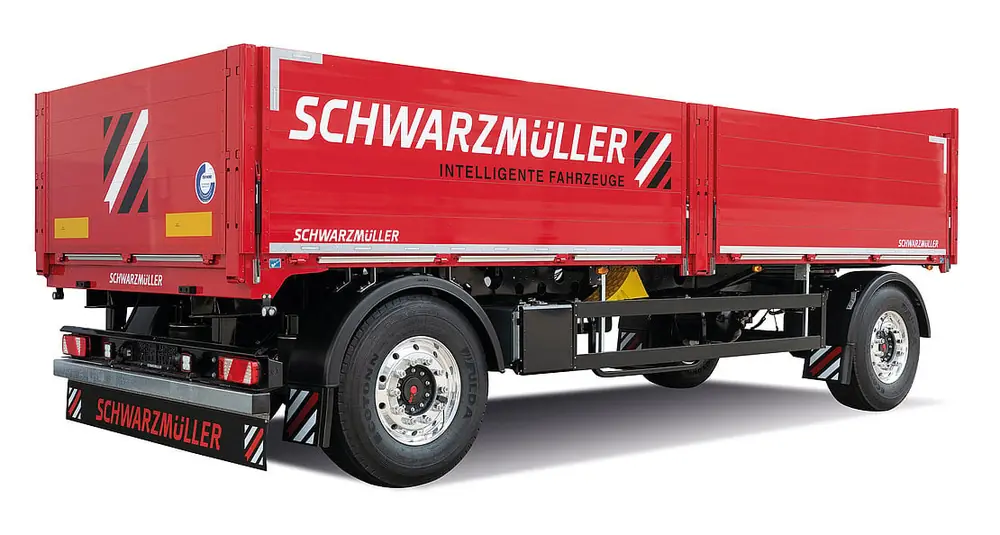 Schwarzmüller 2-axle platform trailer - building materials