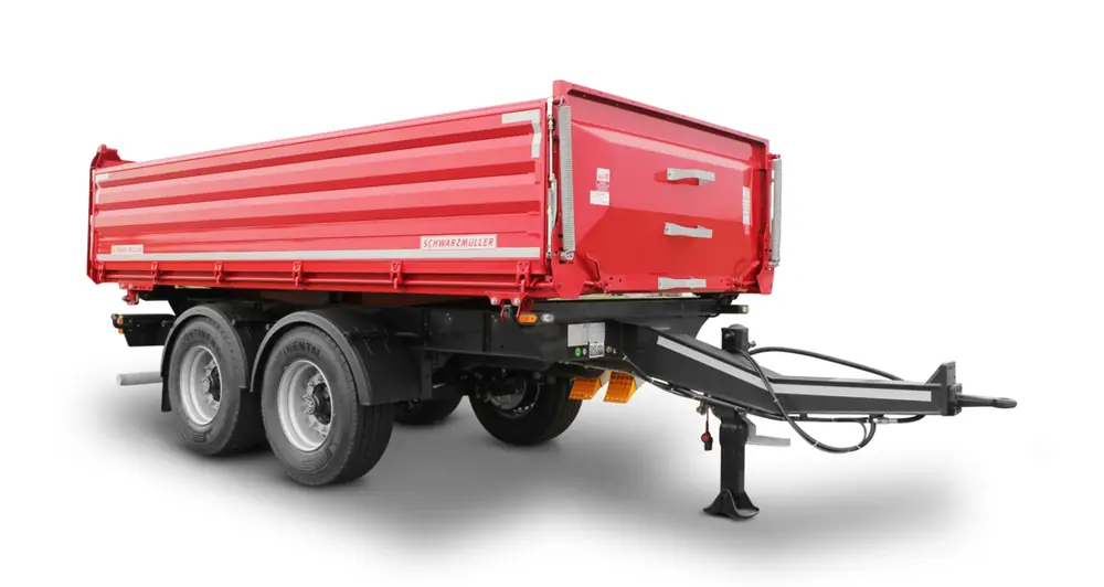 Schwarzmüller Centre-axle 3-way tipper trailer - building site