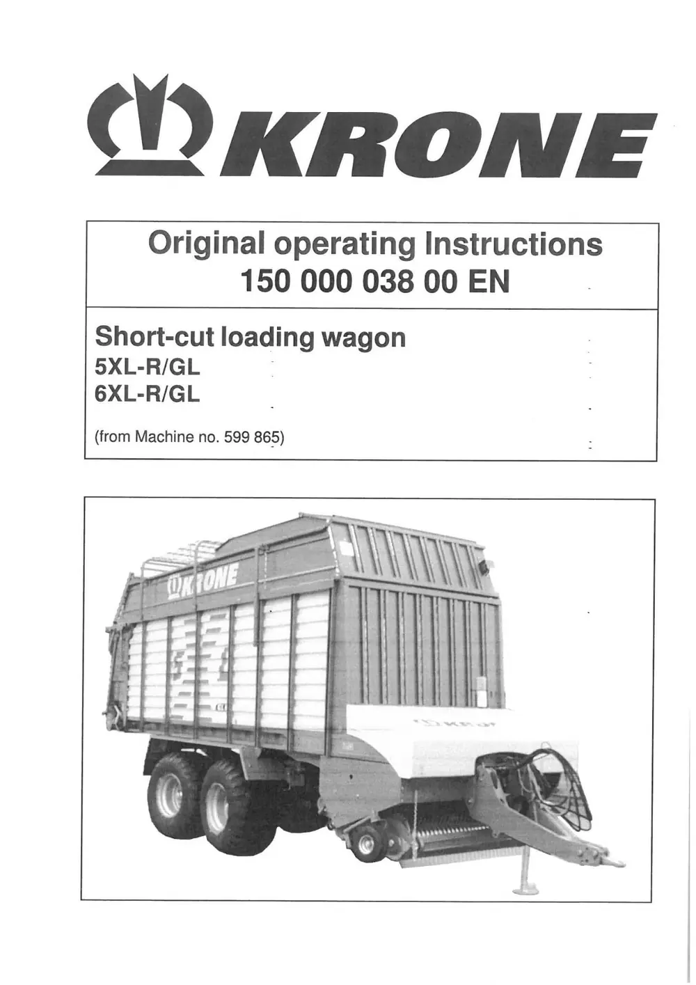 Krone 6 XL R GL