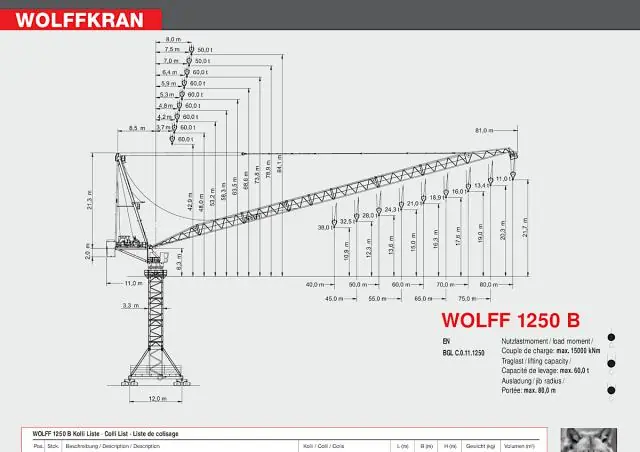 Wolffkran 1250 B