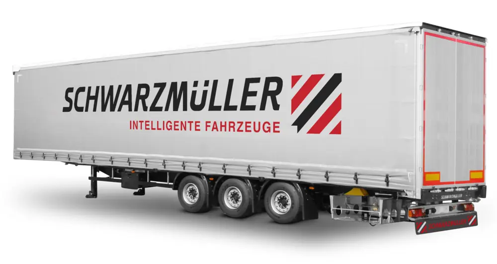 Schwarzmüller 3-axle mega sliding tarpaulin platform semitrailer