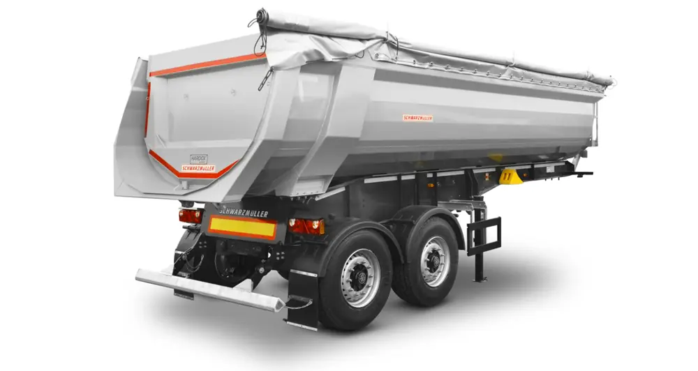 Schwarzmüller 2-axle steel segment tipper semitrailer