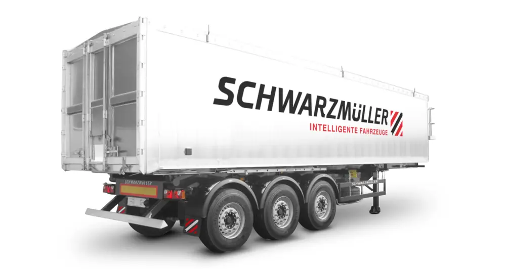 Schwarzmüller 3-axle large-scale aluminium hollow profile tipper semitrailer