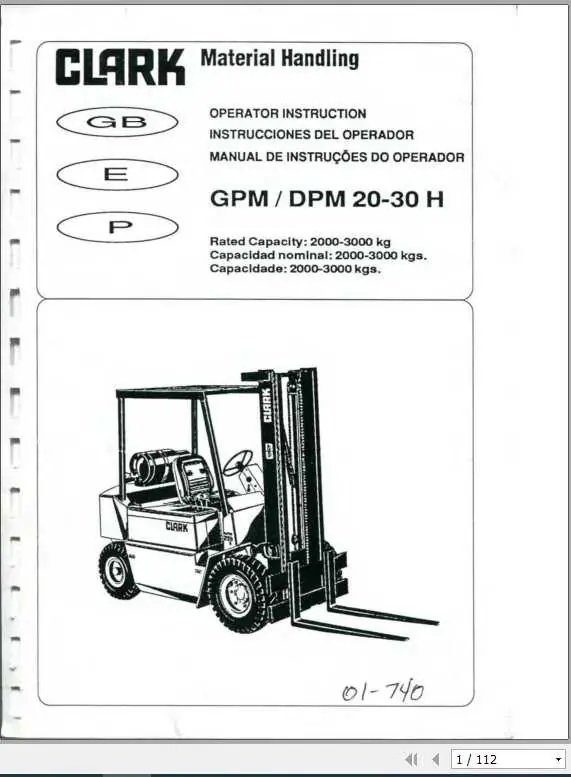 Clark DPM 20 H