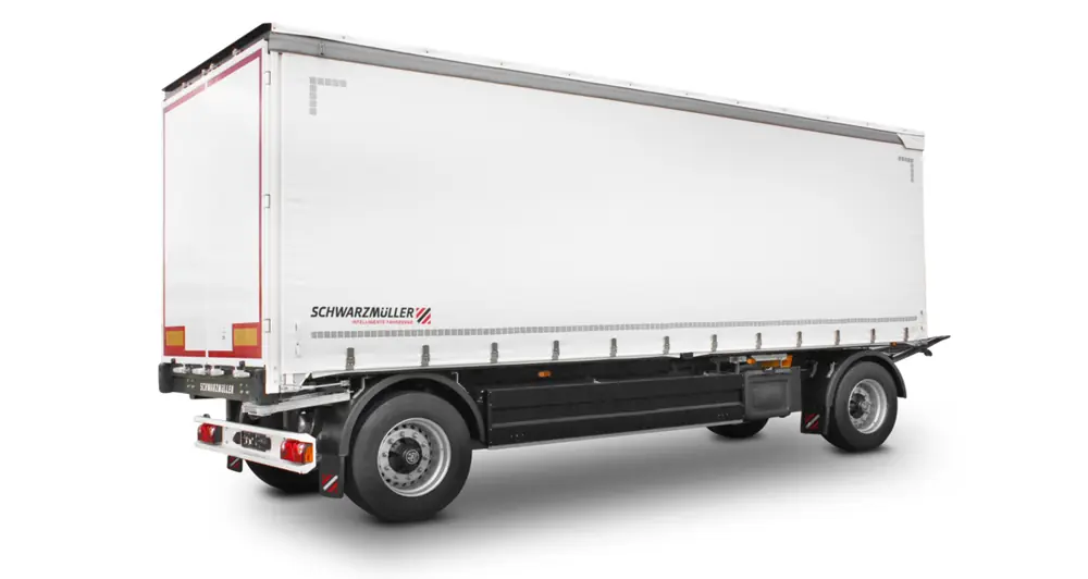 Schwarzmüller 2-axle sliding tarpaulin platform trailer
