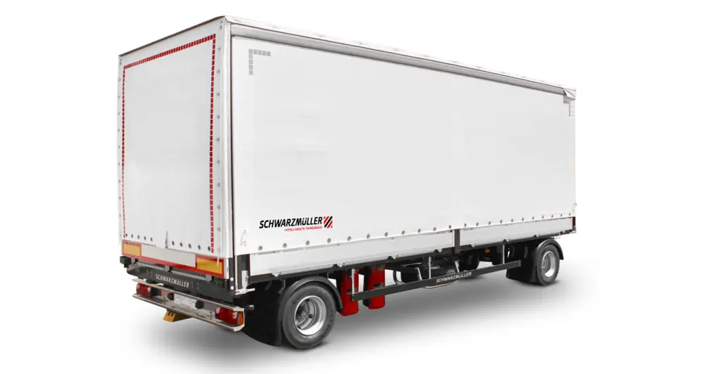 Schwarzmüller 2-axle jumbo sliding tarpaulin platform trailer