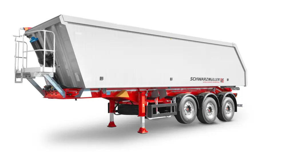 Schwarzmüller 3-axle full aluminium hollow profile tipper semitrailer