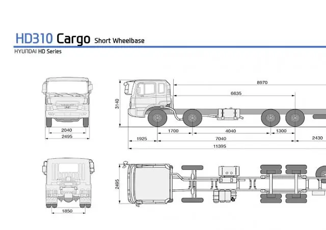 Hyundai Commercial Vehicles HD310 8x4 D6CA3H