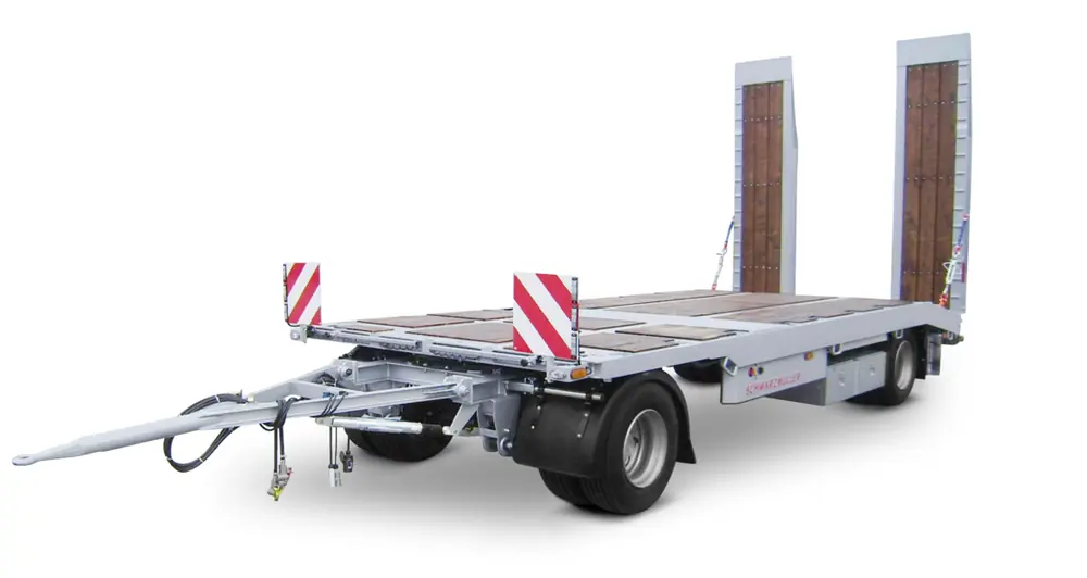 Schwarzmüller 2-axle low loader trailer with straight platform