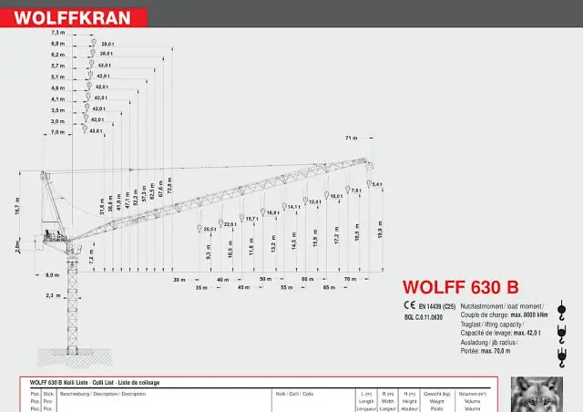 Wolffkran 630 B