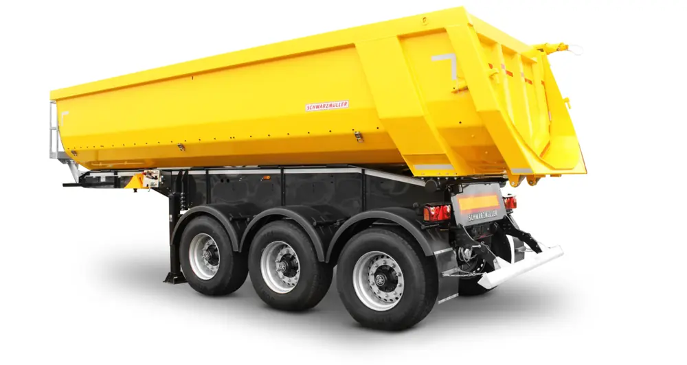Schwarzmüller 3-axle aluminium segment tipper semitrailer