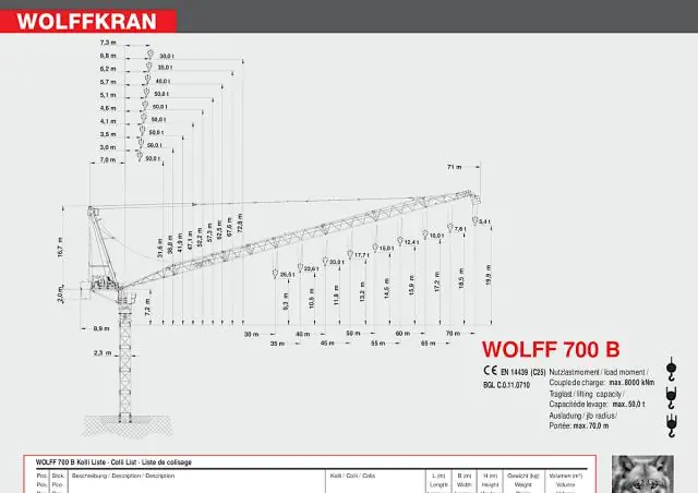 Wolffkran 700 B