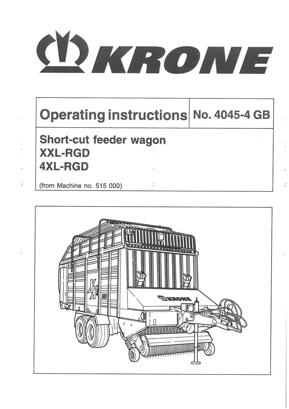 Krone 4 XL R GD