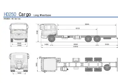 Hyundai Commercial Vehicles HD250 6x4 D6AC