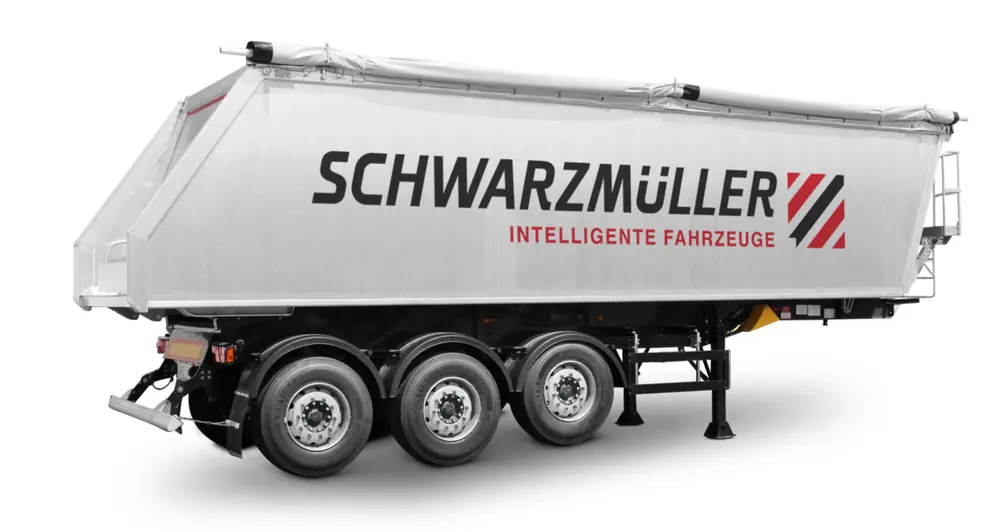 Schwarzmüller 3-axle aluminium hollow profile tipper semitrailer